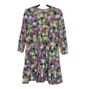 Hanna Anderson Long Sleeve Twirly Floral Dress Girls Sz 140 US 10 Cotton School